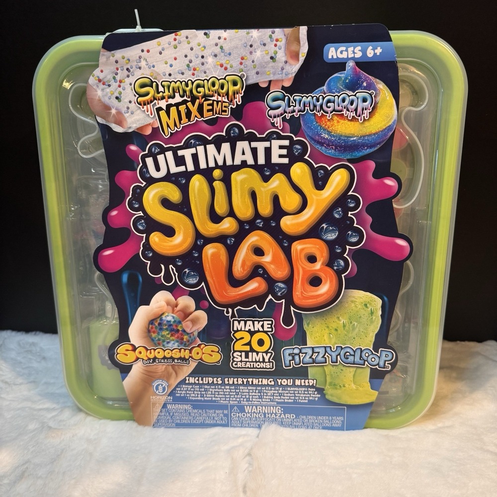 SLIMYGLOOP Ultimate Slimy Laboratory 4‑in‑1 Slime Activities Kit • DIY Slime